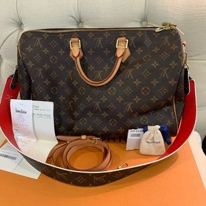 Louis Vuitton speedy 40 extra strap